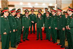 Đại tướng Ngô Xuân Lịch thăm và làm việc tại Quân khu